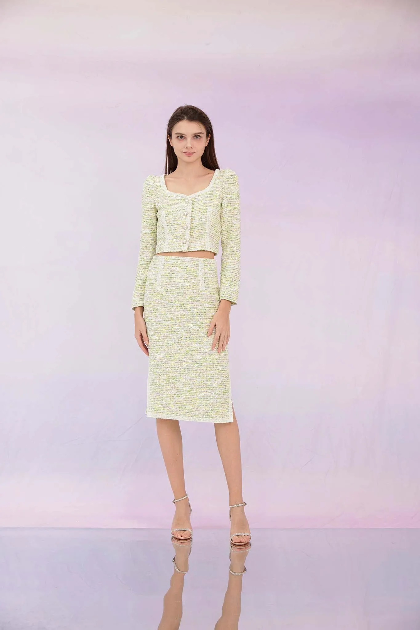 Gennie Green Tweed Jacket