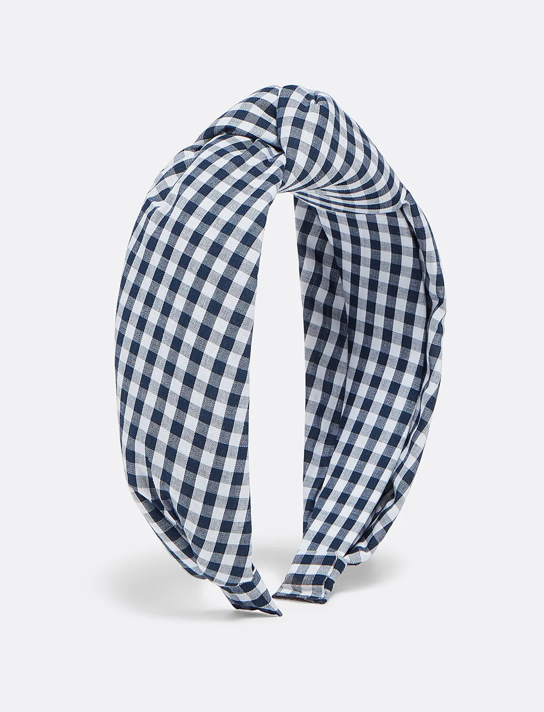 Gingham Knot Headband