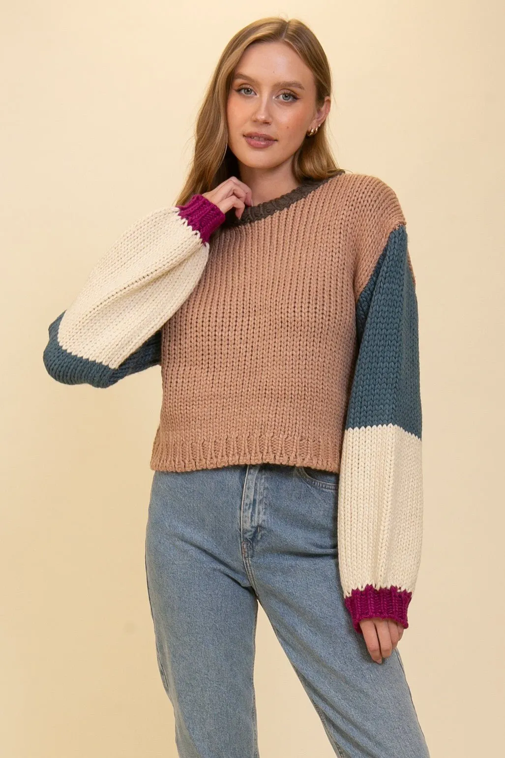 Girls Day Colorblock Sweater