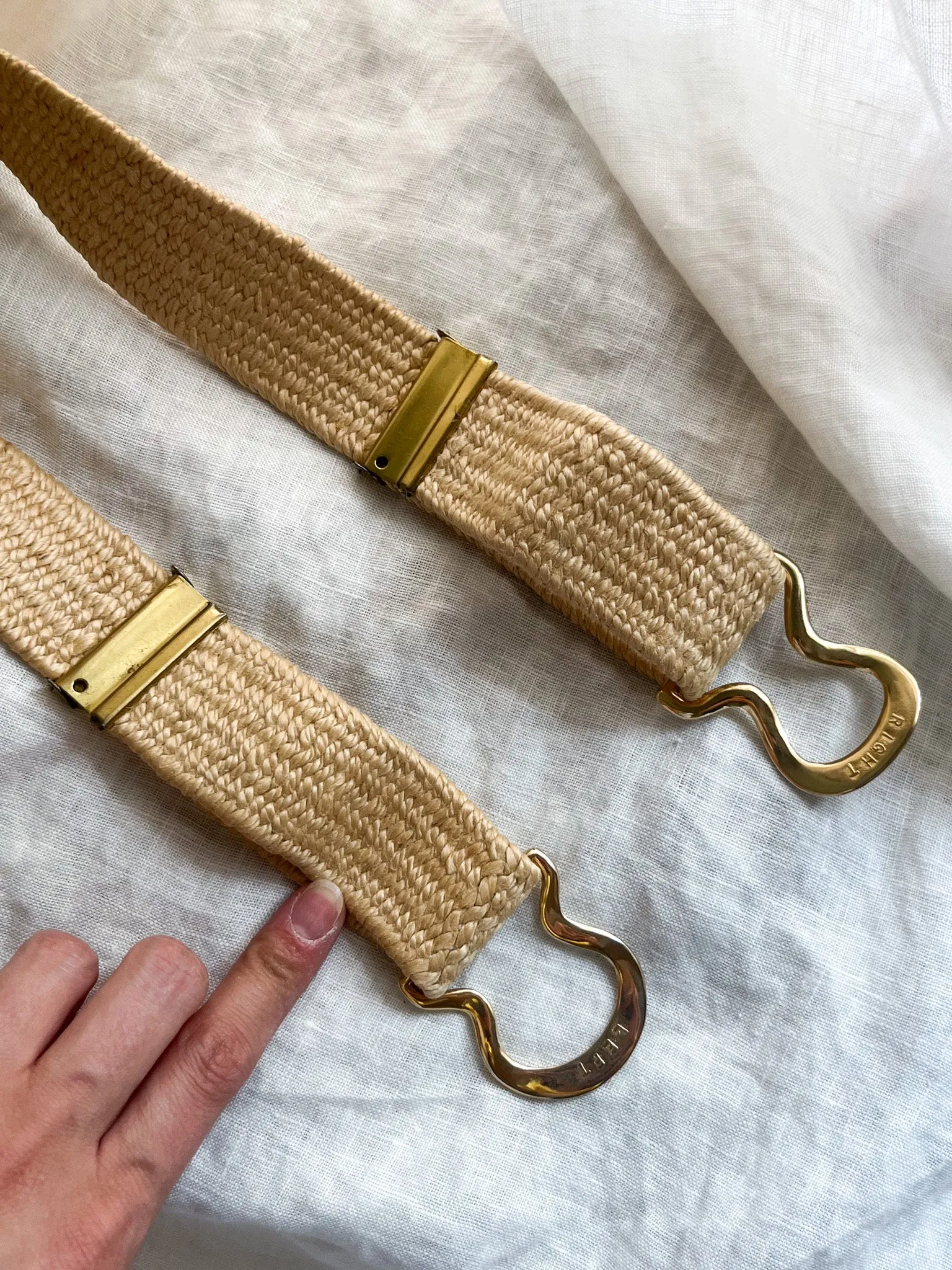 Gorgeous 1980's Braided Belt / M/L