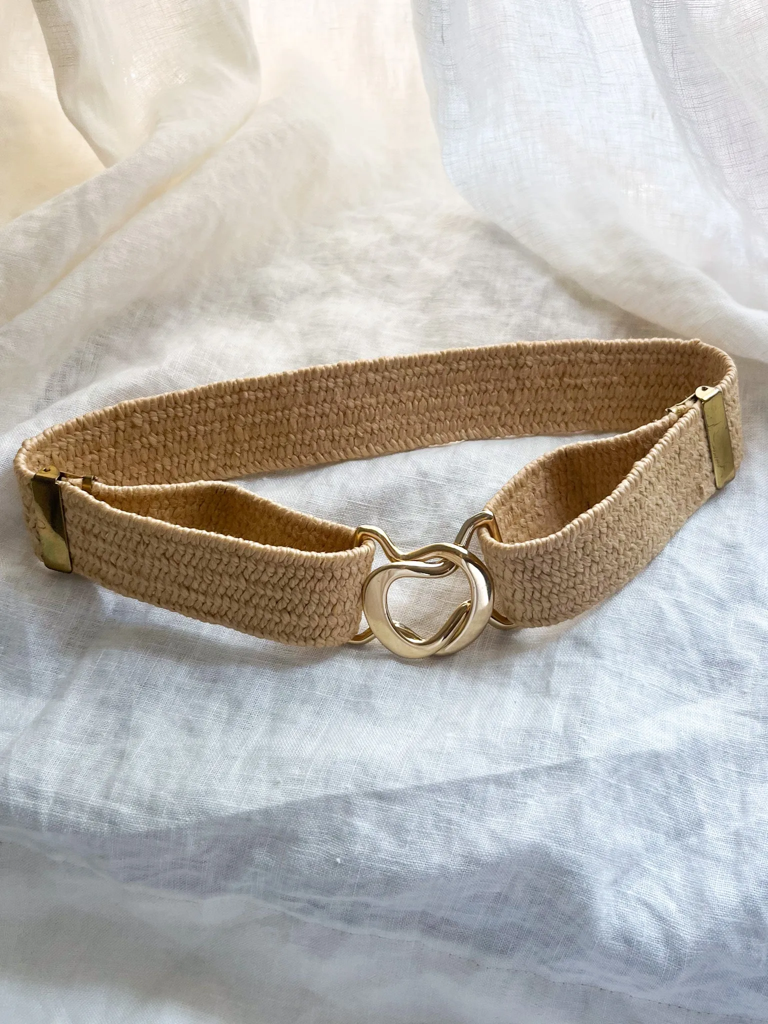 Gorgeous 1980's Braided Belt / M/L