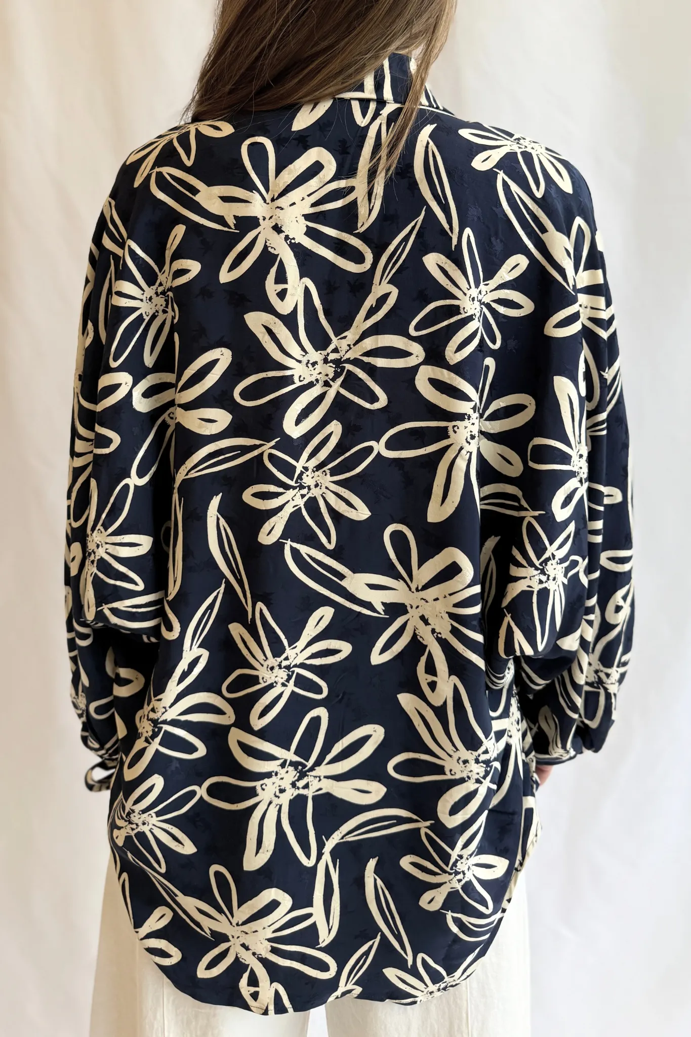Handdrawn floral shirt