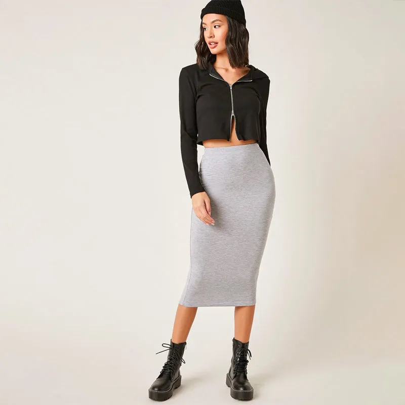 High Waist Bodycon Skirt