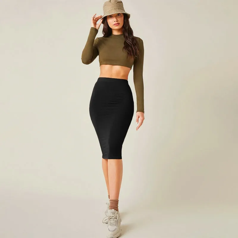 High Waist Bodycon Skirt