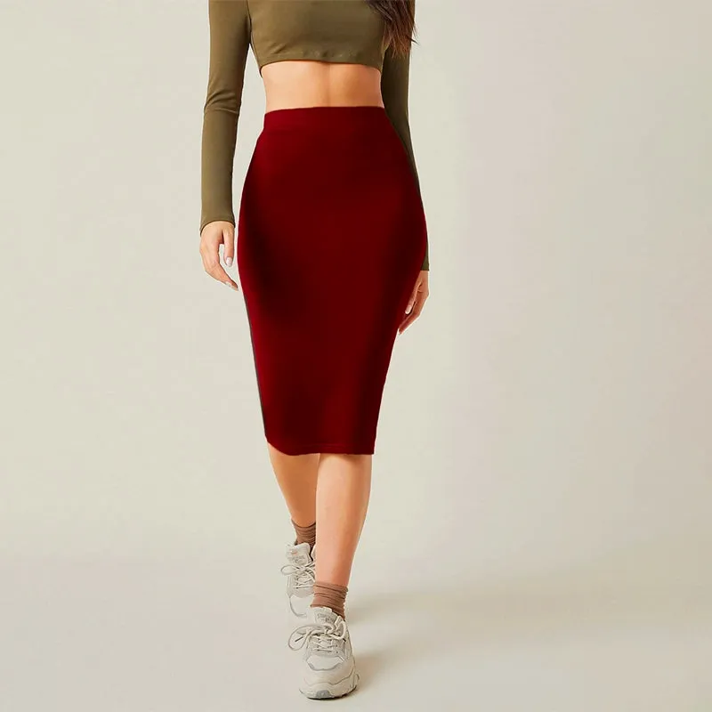 High Waist Bodycon Skirt