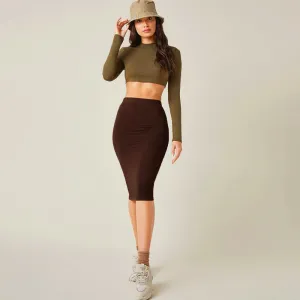 High Waist Bodycon Skirt