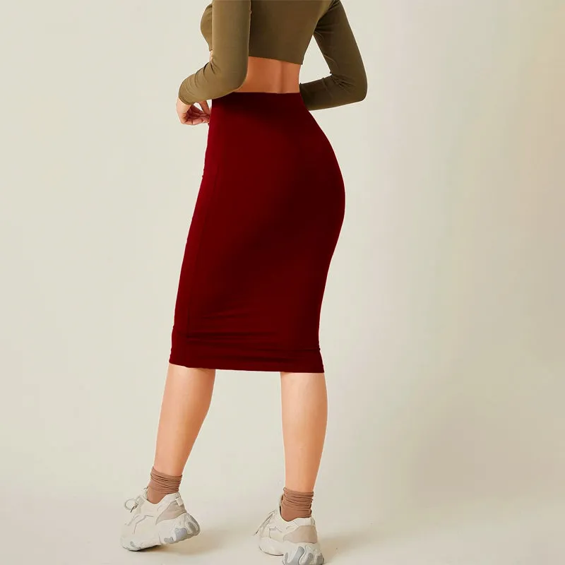 High Waist Bodycon Skirt