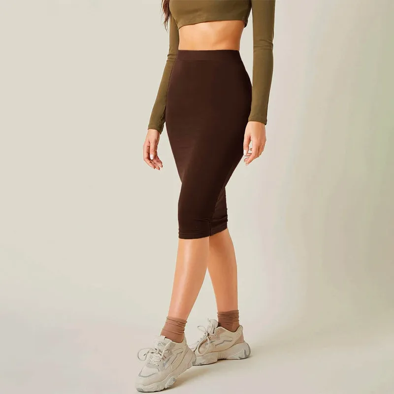 High Waist Bodycon Skirt