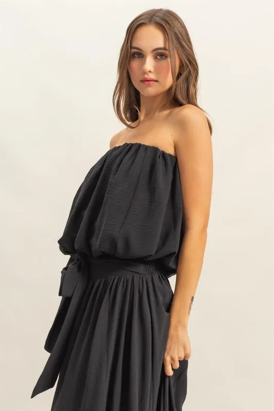 HYFVE Bubble Hem Tube Top