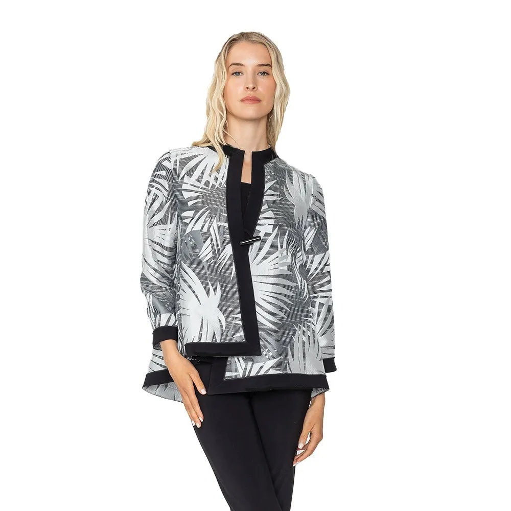 IC Collection "Tropical Silver" One-Button Jacket - 5493J-WT - Sizes S & XL