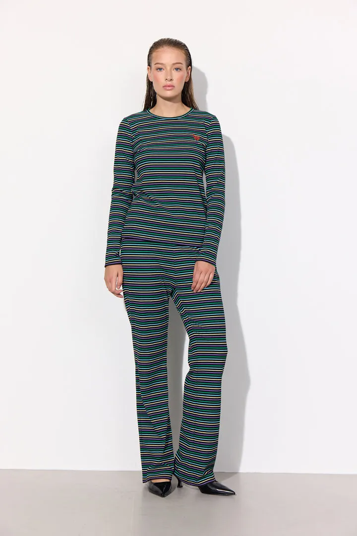 Indie Trousers - Black striped