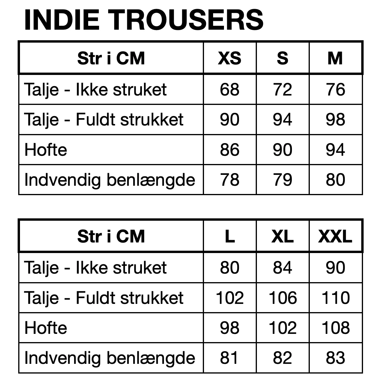 Indie Trousers - Black striped