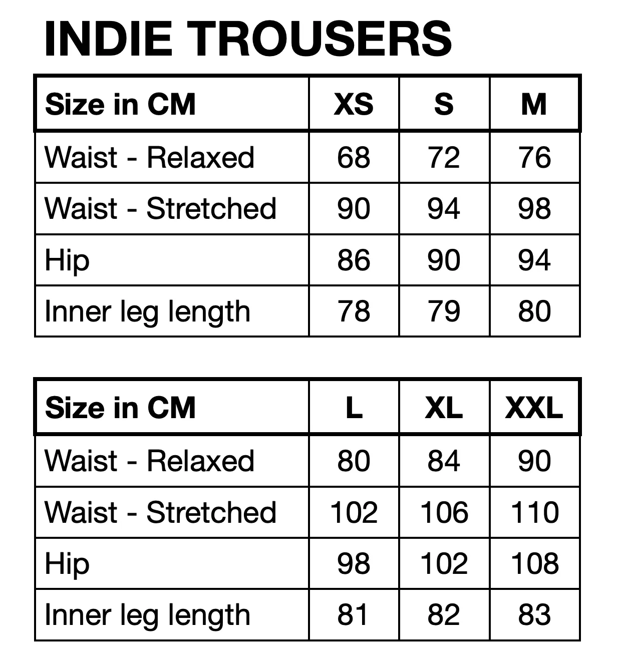 Indie Trousers - Black striped