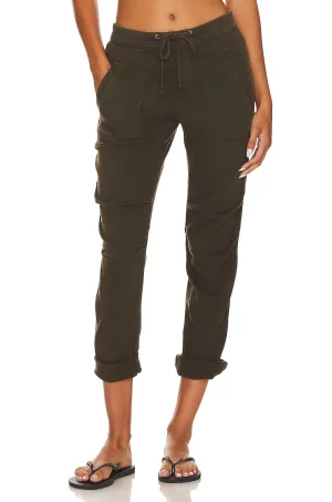 James Perse Soft Drape Utility Trousers, Smoky Green