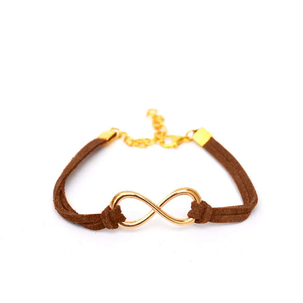 Joker & Witch Brown Infinity Bracelet for Women