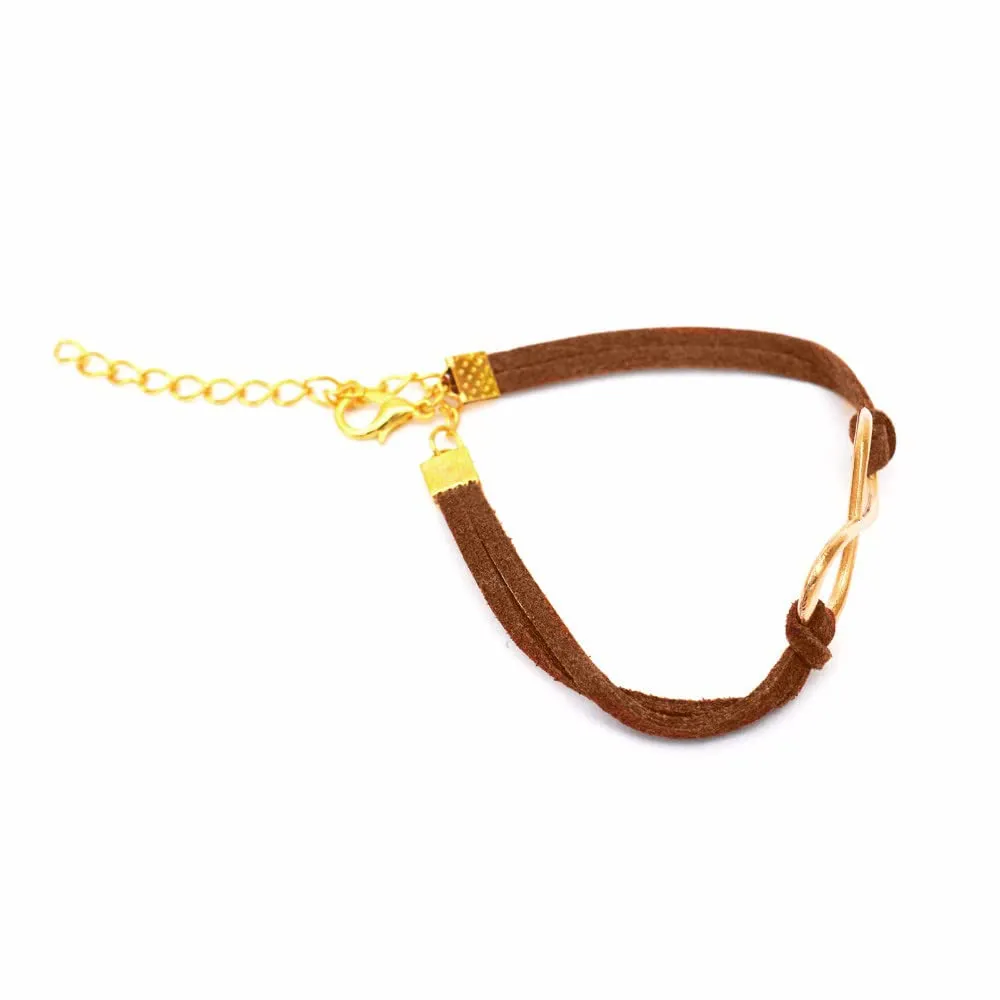 Joker & Witch Brown Infinity Bracelet for Women