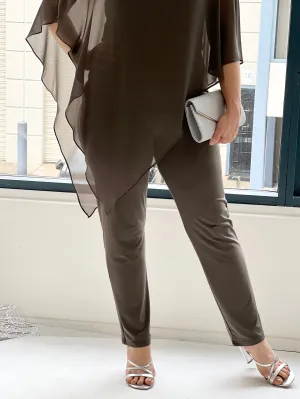 Juno Khaki Jersey Pants