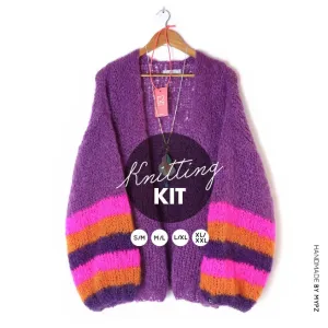 Knitting kit – MYPZ Basic Light Mohair Cardigan Celeste No10 (ENG-NL)