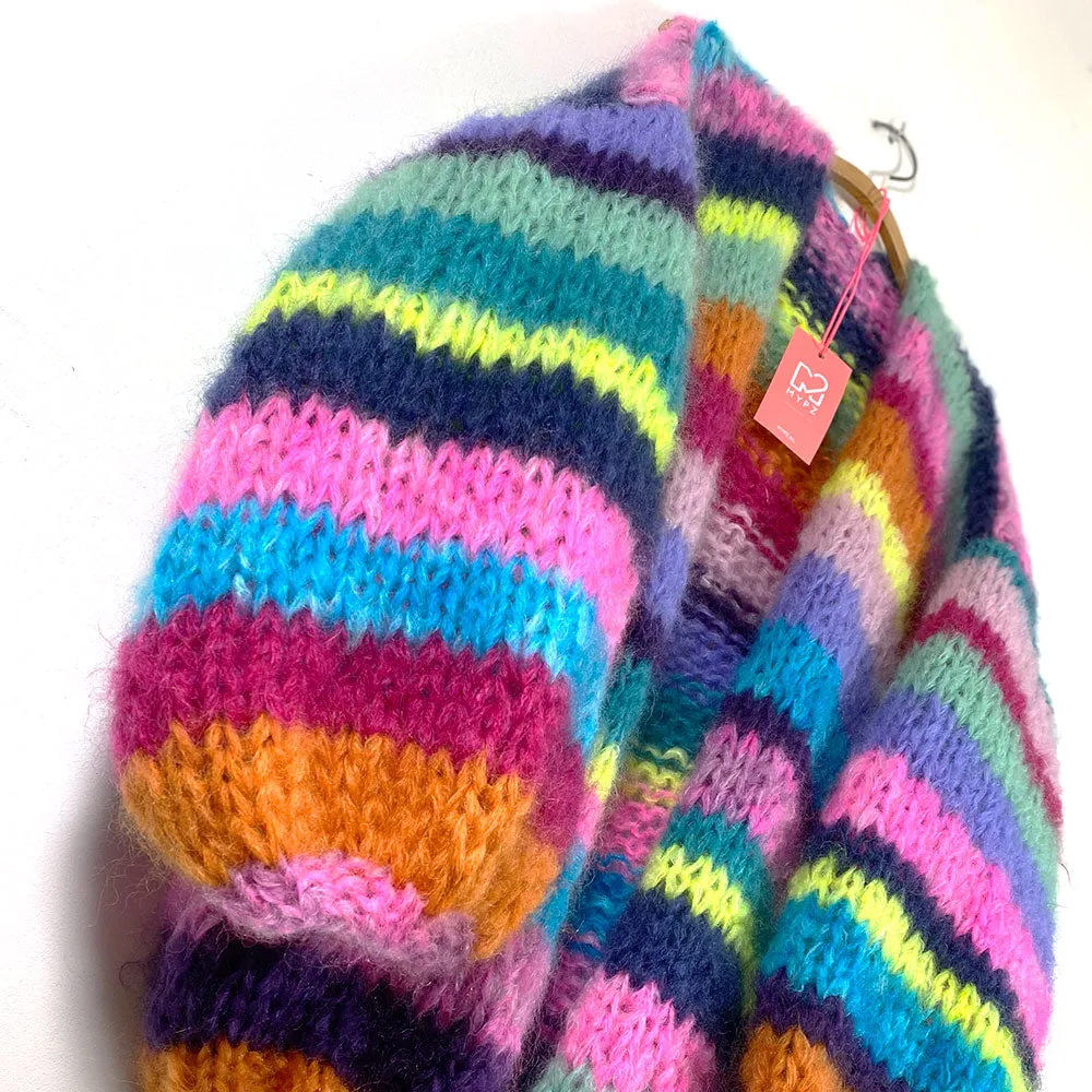 Knitting Kit – MYPZ Mohair Rainbow Cardigan No.15 (ENG-NL-DE)