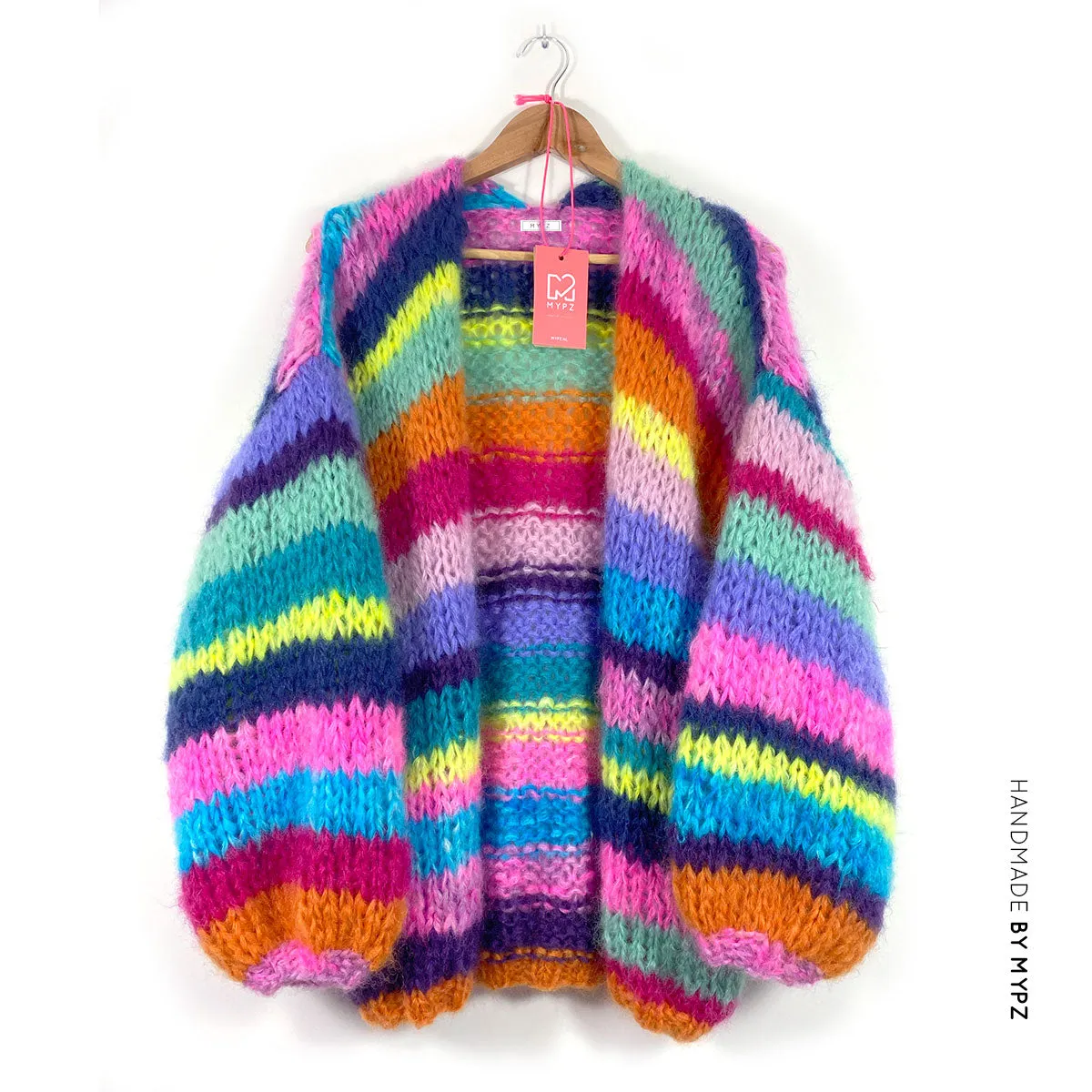 Knitting Kit – MYPZ Mohair Rainbow Cardigan No.15 (ENG-NL-DE)