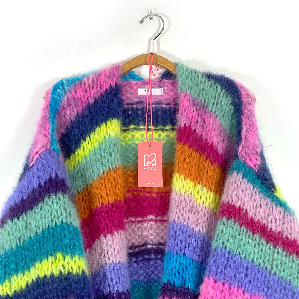 Knitting Kit – MYPZ Mohair Rainbow Cardigan No.15 (ENG-NL-DE)