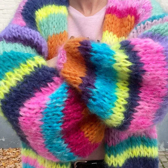 Knitting Kit – MYPZ Mohair Rainbow Cardigan No.15 (ENG-NL-DE)