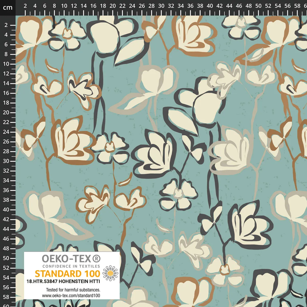 Light & Lush - Coastal Flowers Viscose Twill Fabric