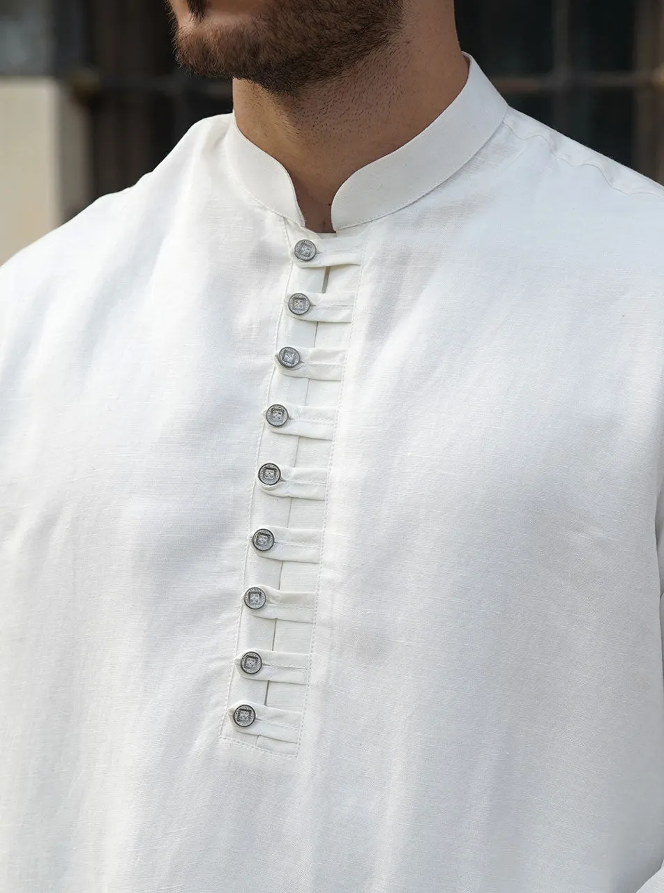 Linen Multi-Buttoned Top