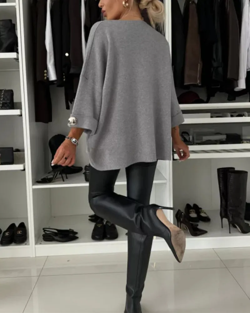 LOTTIE - Cosy Buttoned Pullover