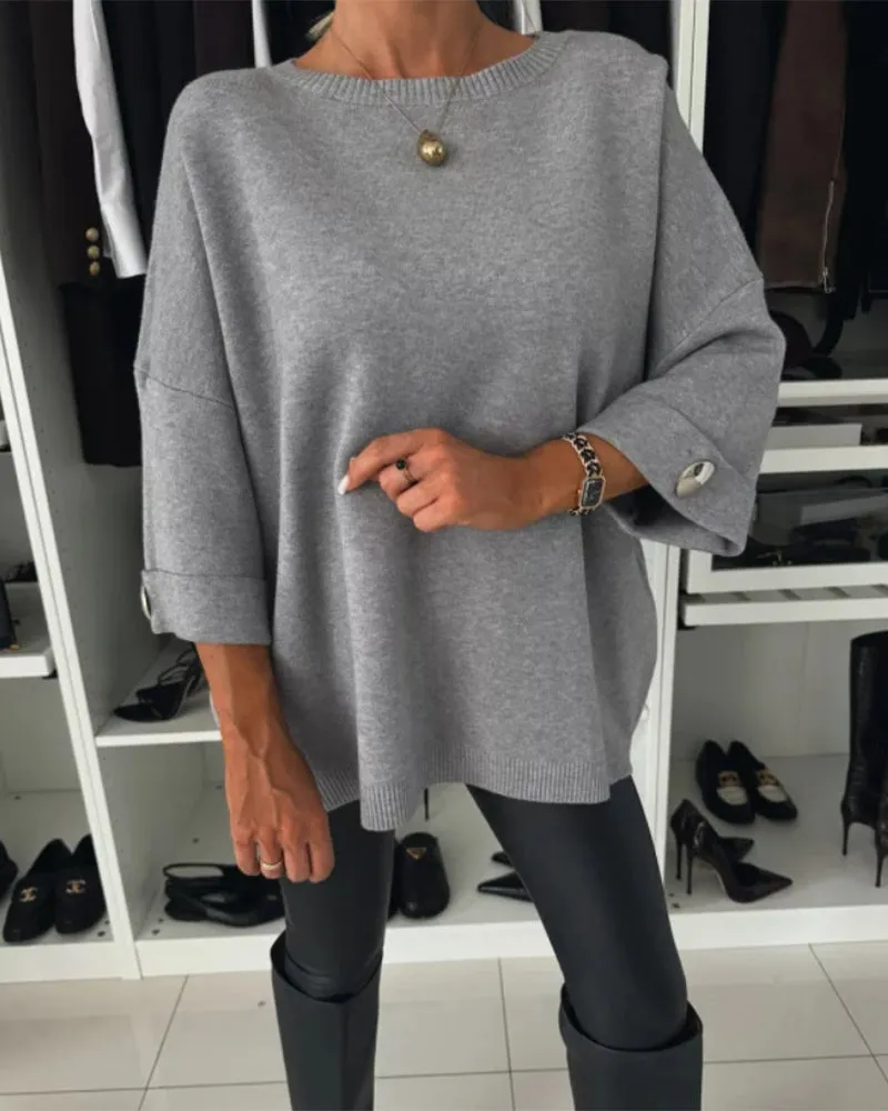 LOTTIE - Cosy Buttoned Pullover