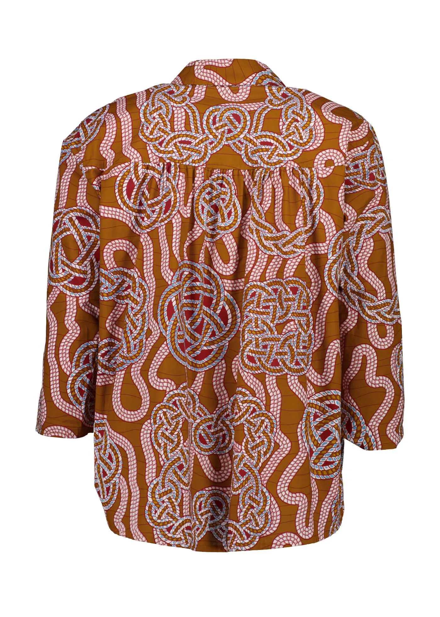 Loveknots Shirt Caramel in Cotton