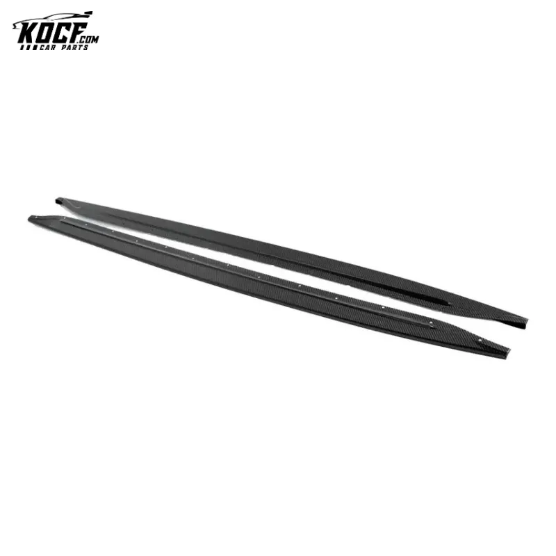 M3 G80 Aero kit V-style Carbon Fiber Front Bumper Chin Lip Spoiler Side Skirts For BMW G80 M3 G82 M4 2021