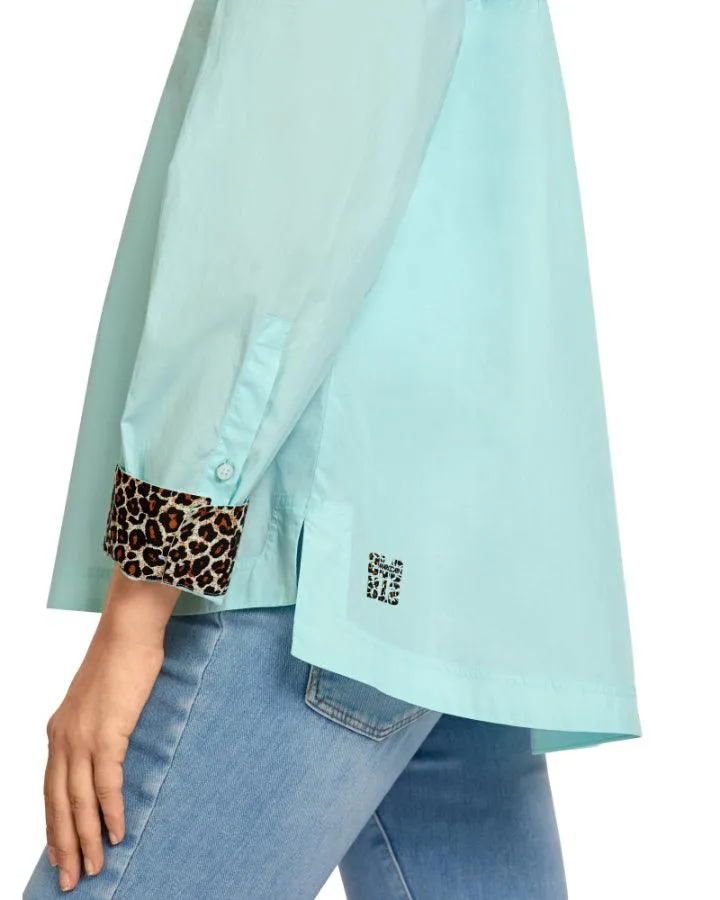 Marc Cain Leopard Cuff Shirt