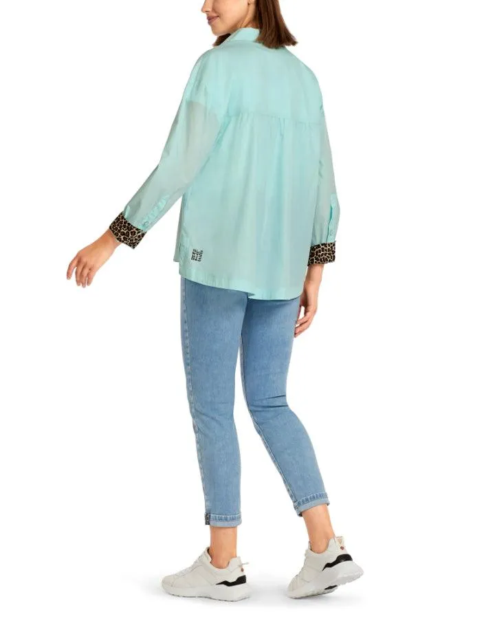 Marc Cain Leopard Cuff Shirt