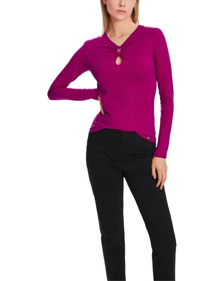 Marc Cain Second Skin Gathered Top