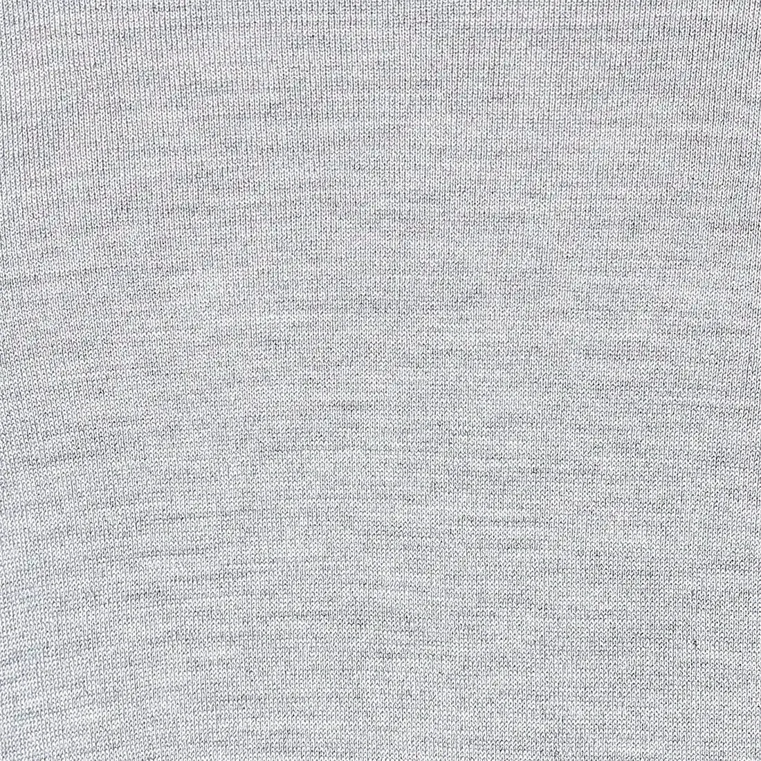 Men Grey Contemporary Fit Solid Wool Blend Band Collar Sweaters