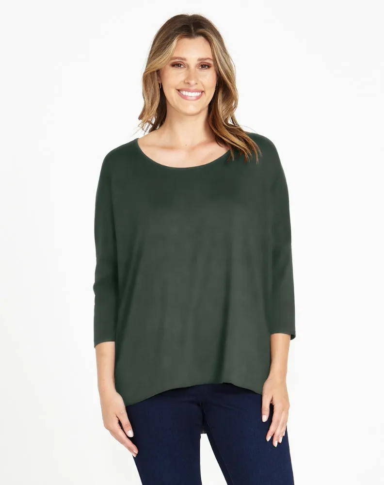 Milan Top - Dusty Moss