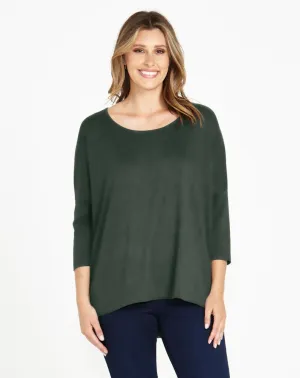 Milan Top - Dusty Moss