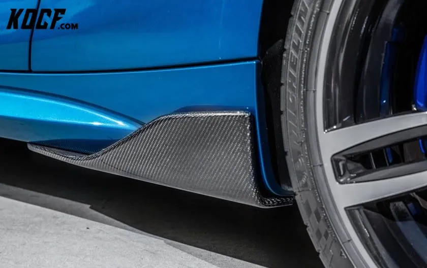 MP Style Carbon Fiber Side Skirts Winglet For BMW M2 Competition F87 M2 Coupe 2016 
