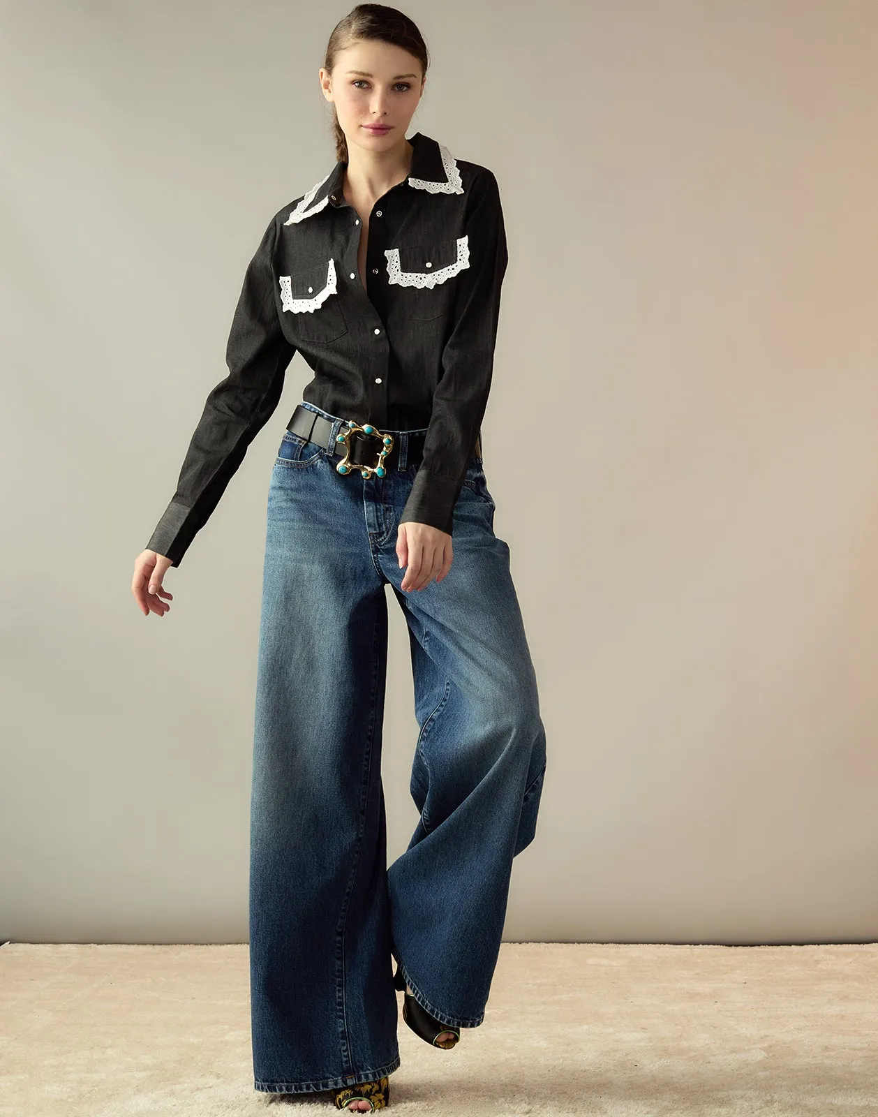 Not My First Rodeo Denim Shirt