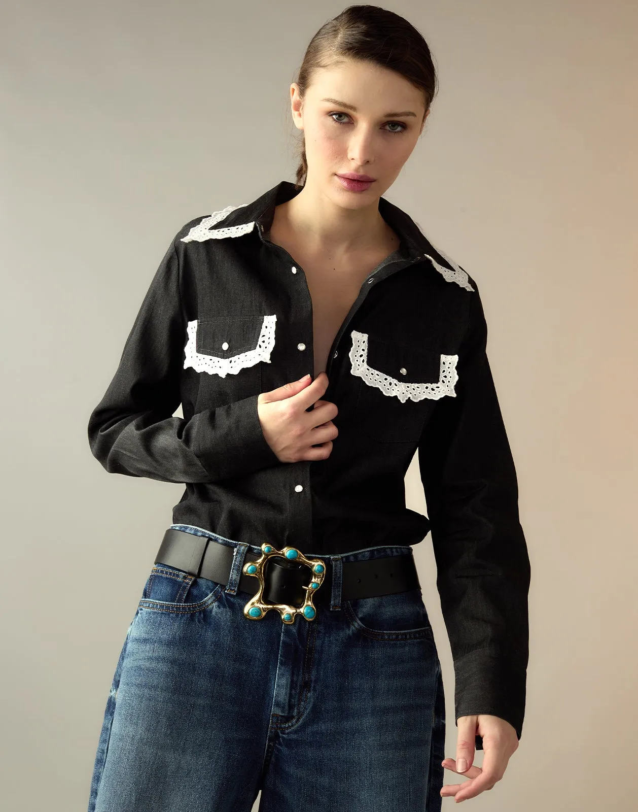 Not My First Rodeo Denim Shirt