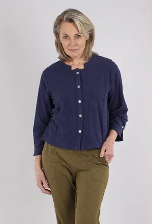 Ollie Slub Jacket, Navy