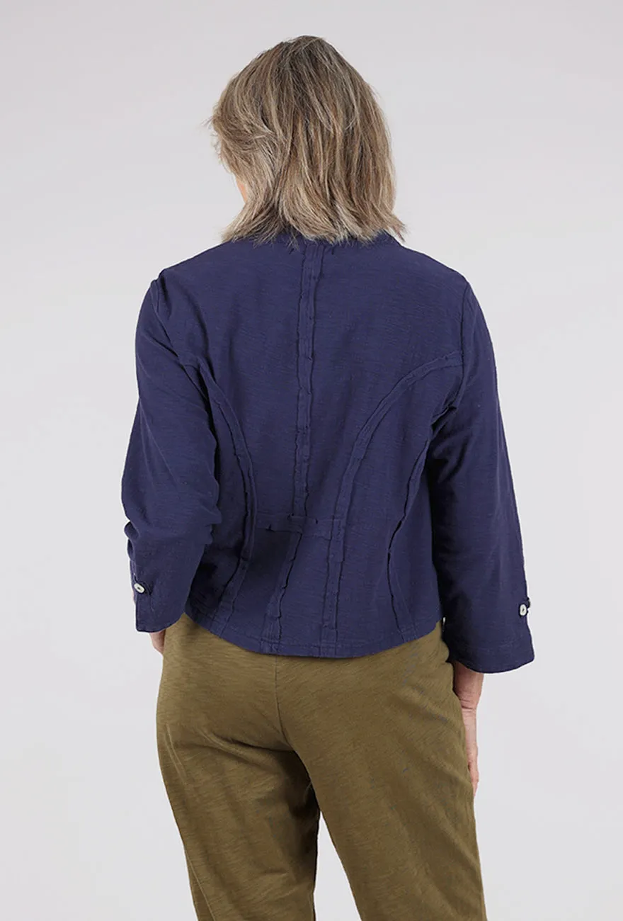 Ollie Slub Jacket, Navy