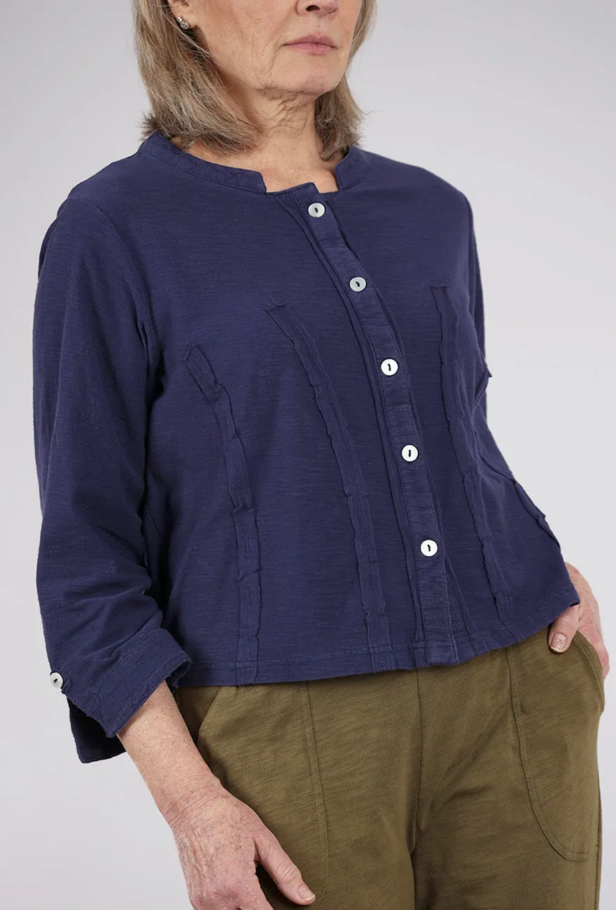Ollie Slub Jacket, Navy