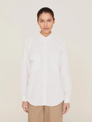 OX Clip Shirt in White