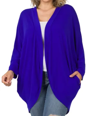 Plus Rounded Cardigan