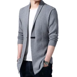 Pologize™ Solid Single Button Cardigan