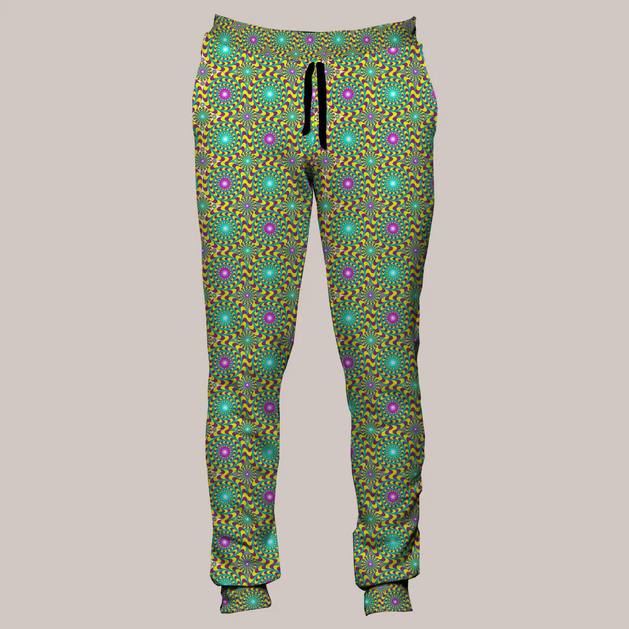 Psychedelic Joggers (UV/RGB, Eco-Friendly, Unisex, Fleece-Lined) | TRIP HAZARD