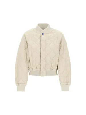 Quilted Fleece Bomber Jacket