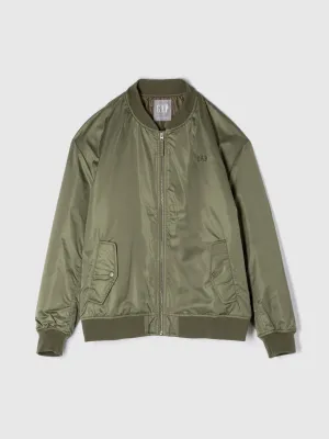 Relaxed Logo Bomber Jacket